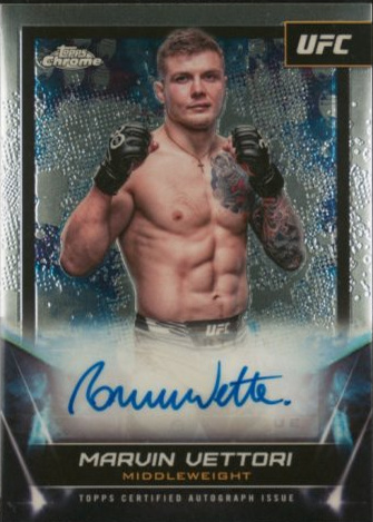 Marvin Vettori 2024 Topps Chrome UFC UFC Signatures #FNA-MVE Superfractor