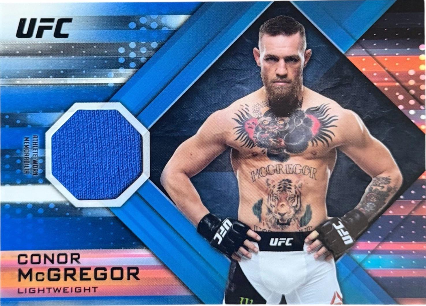 Conor McGregor 2019 Topps UFC Knockout Knockout Relics #KR-CM Blue