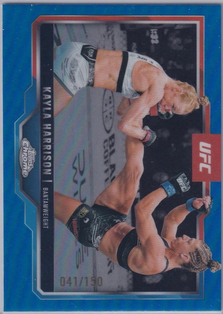 Kayla Harrison 2025 Topps Chrome UFC Base #172 Blue Refractor