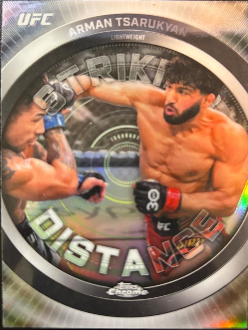 Arman Tsarukyan 2026 Topps Chrome UFC Striking Distance #SD-14 Refractor
