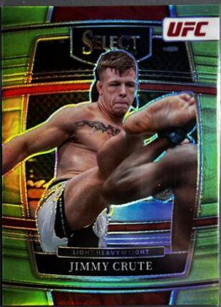 Jimmy Crute 2022 Panini Select UFC Concourse #78 Neon Green
