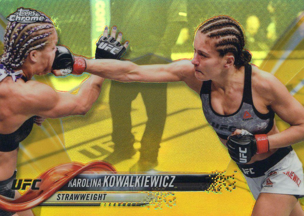 Karolina Kowalkiewicz 2018 Topps Chrome UFC Base #39 Gold