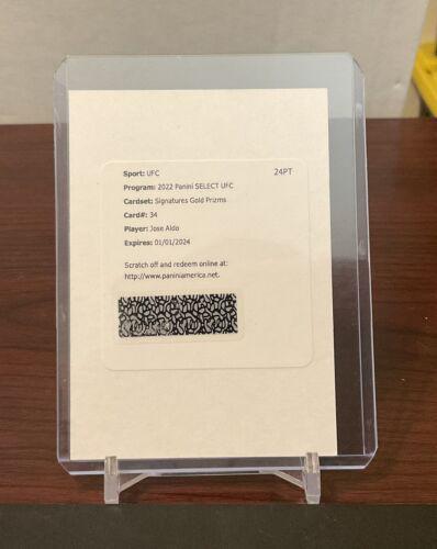 José Aldo 2022 Panini Select UFC Signatures #34 Gold
