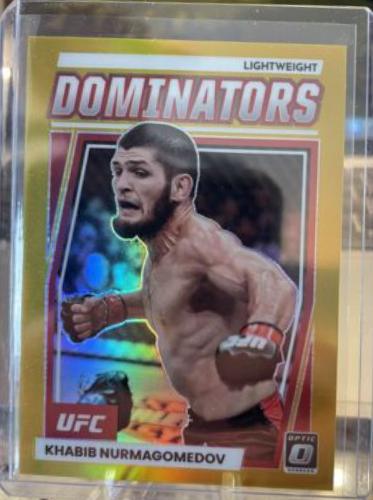 Khabib Nurmagomedov 2023 Panini Donruss Optic UFC Dominators #1 Gold