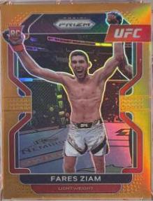 Fares Ziam 2022 Panini Prizm UFC Base #143 Orange