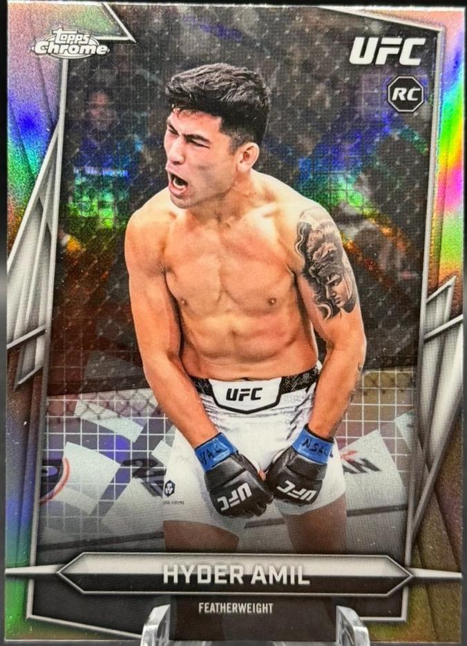 Hyder Amil 2026 Topps Chrome UFC Base #199 Sonar Refractor