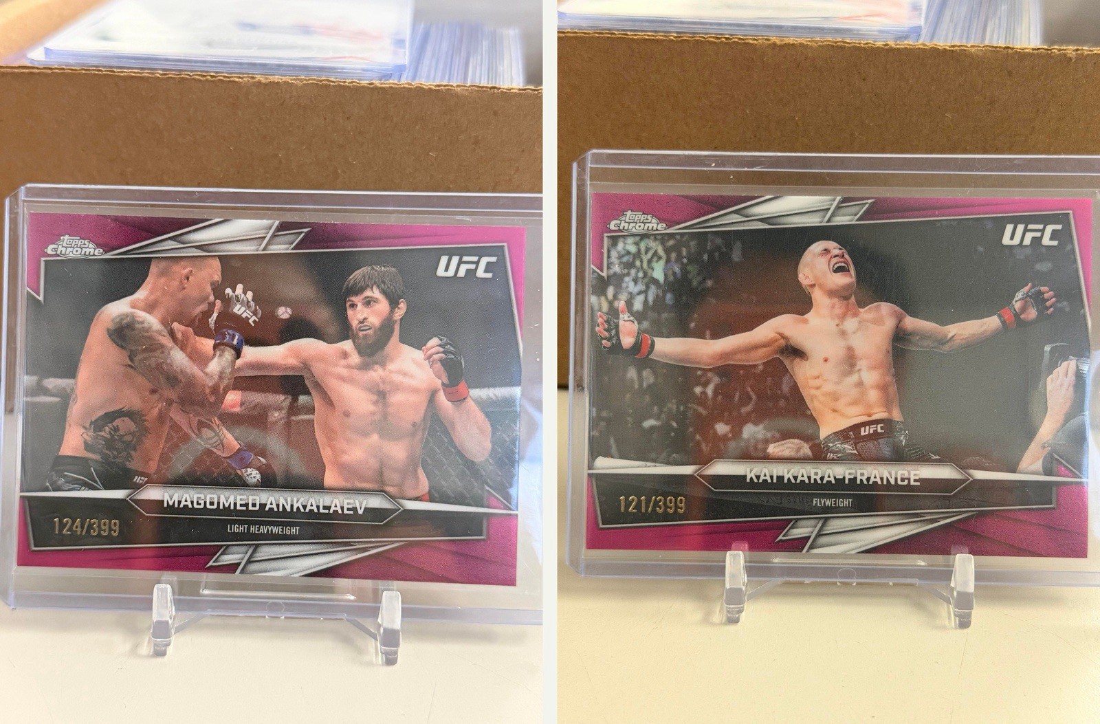 Magomed Ankalaev 2026 Topps Chrome UFC Base #60 Orange Refractor