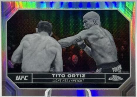 Tito Ortiz 2024 Topps Chrome UFC Base #186 Negative Refractor
