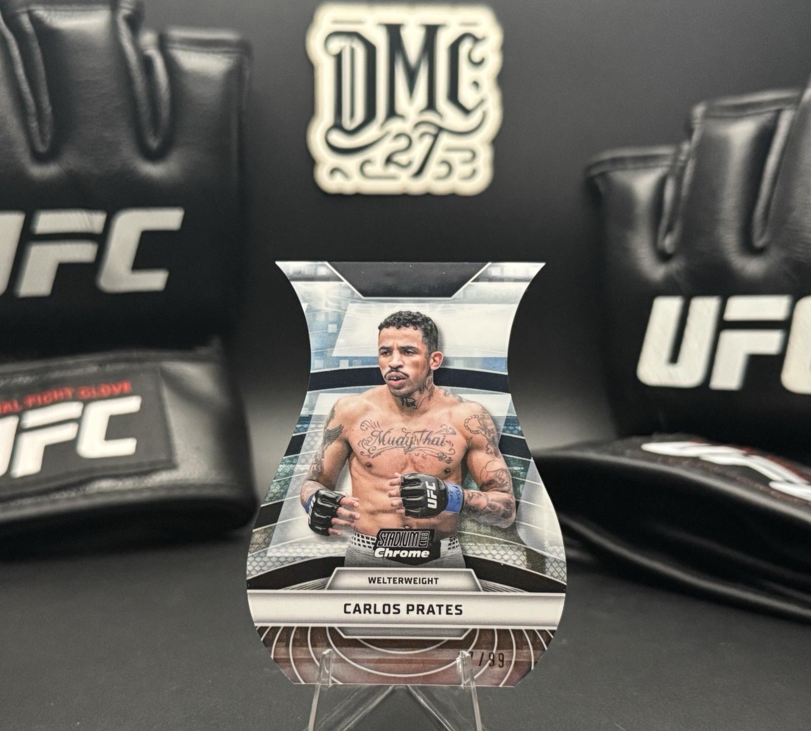 Carlos Prates 2026 Topps Stadium Club UFC Triumvirates #TV-53 Black Refractor