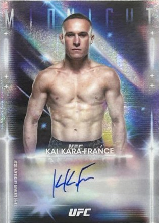 Kai Kara-France 2025 Topps Midnight UFC Glimmer Graphs #GRG-KF Moon Beam