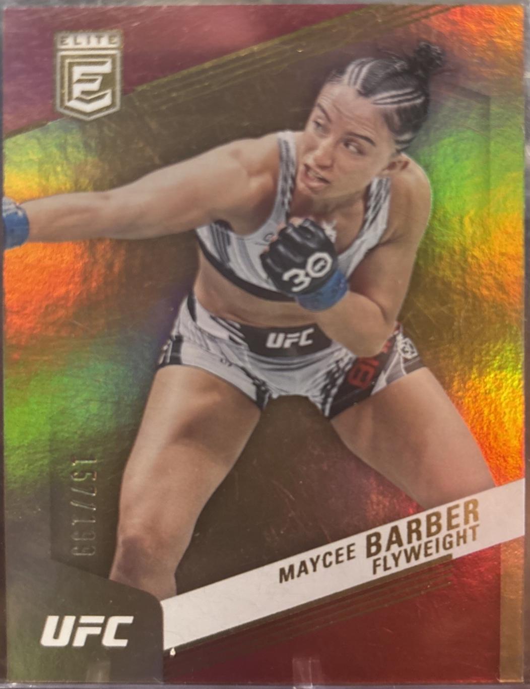 Maycee Barber 2023 Panini Chronicles UFC Base Elite #258 Bronze