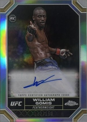 William Gomis 2024 Topps Chrome UFC Chrome Rookie Autographs #CRA-WGO Superfractor