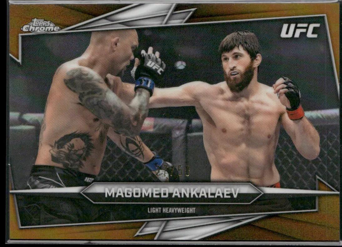 Magomed Ankalaev 2026 Topps Chrome UFC Base #60 Gold Refractor