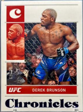 Derek Brunson 2022 Panini Chronicles UFC Base Chronicles #13 Blue