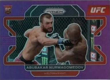 Abubakar Nurmagomedov 2022 Panini Prizm UFC Base #5 Purple