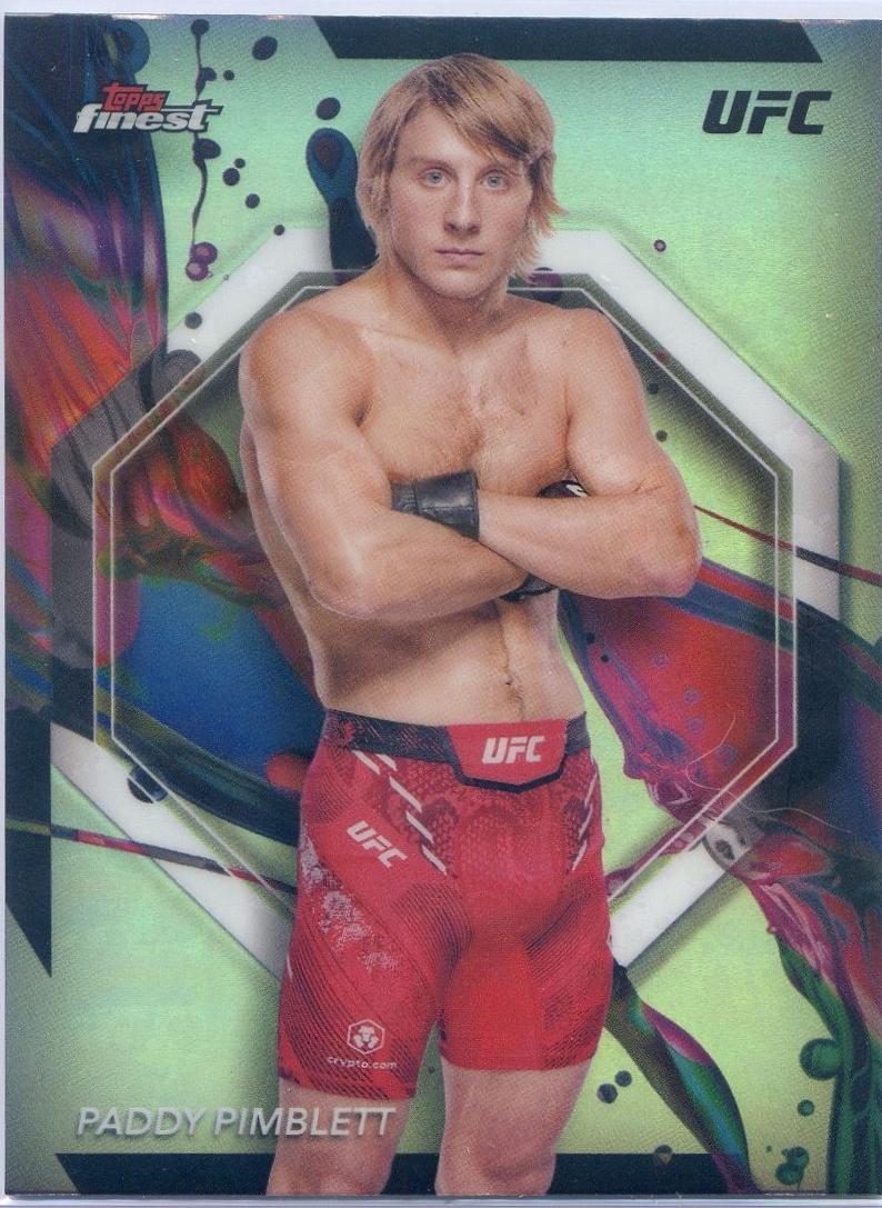 Paddy Pimblett 2024 Topps Finest UFC Base Common #8 Refractor