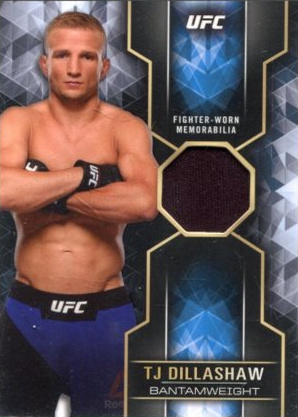 TJ Dillashaw 2017 Topps UFC Knockout Knockout Relics #KR-TD Red