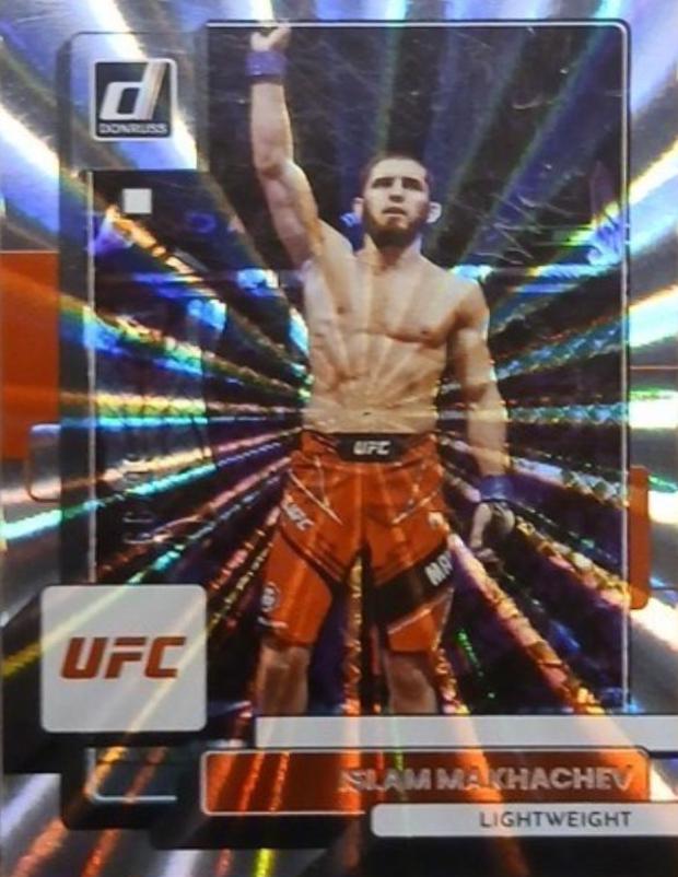 Islam Makhachev 2023 Panini Donruss UFC Base #92 Laser