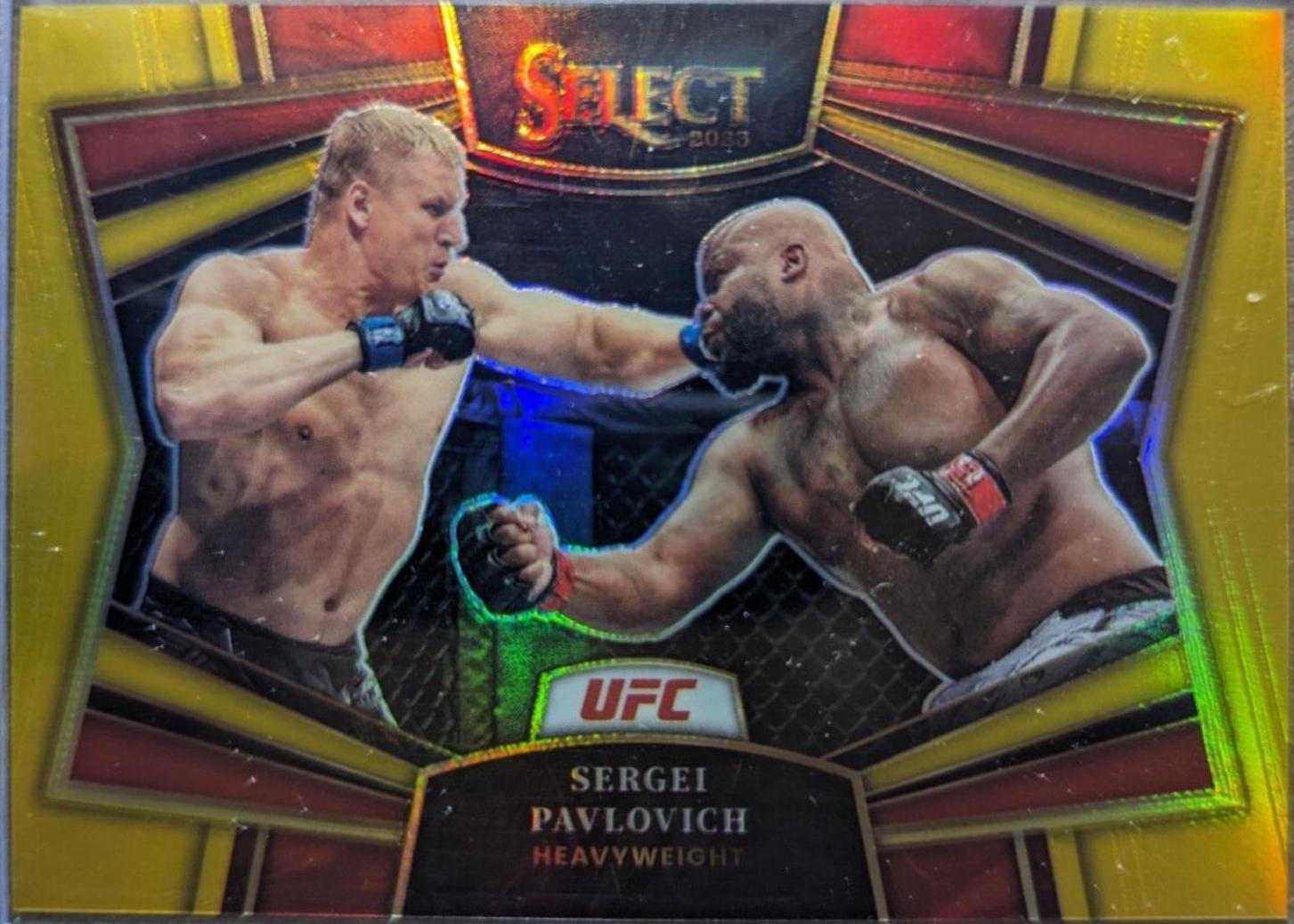 Sergei Pavlovich 2023 Panini Select UFC Snapshots #25 Gold