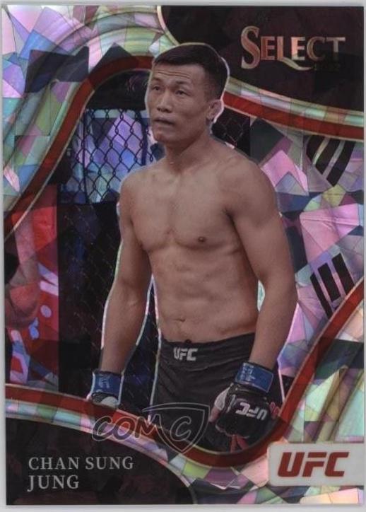 Chan Sung Jung 2022 Panini Select UFC Octagonside #275 Cracked Ice
