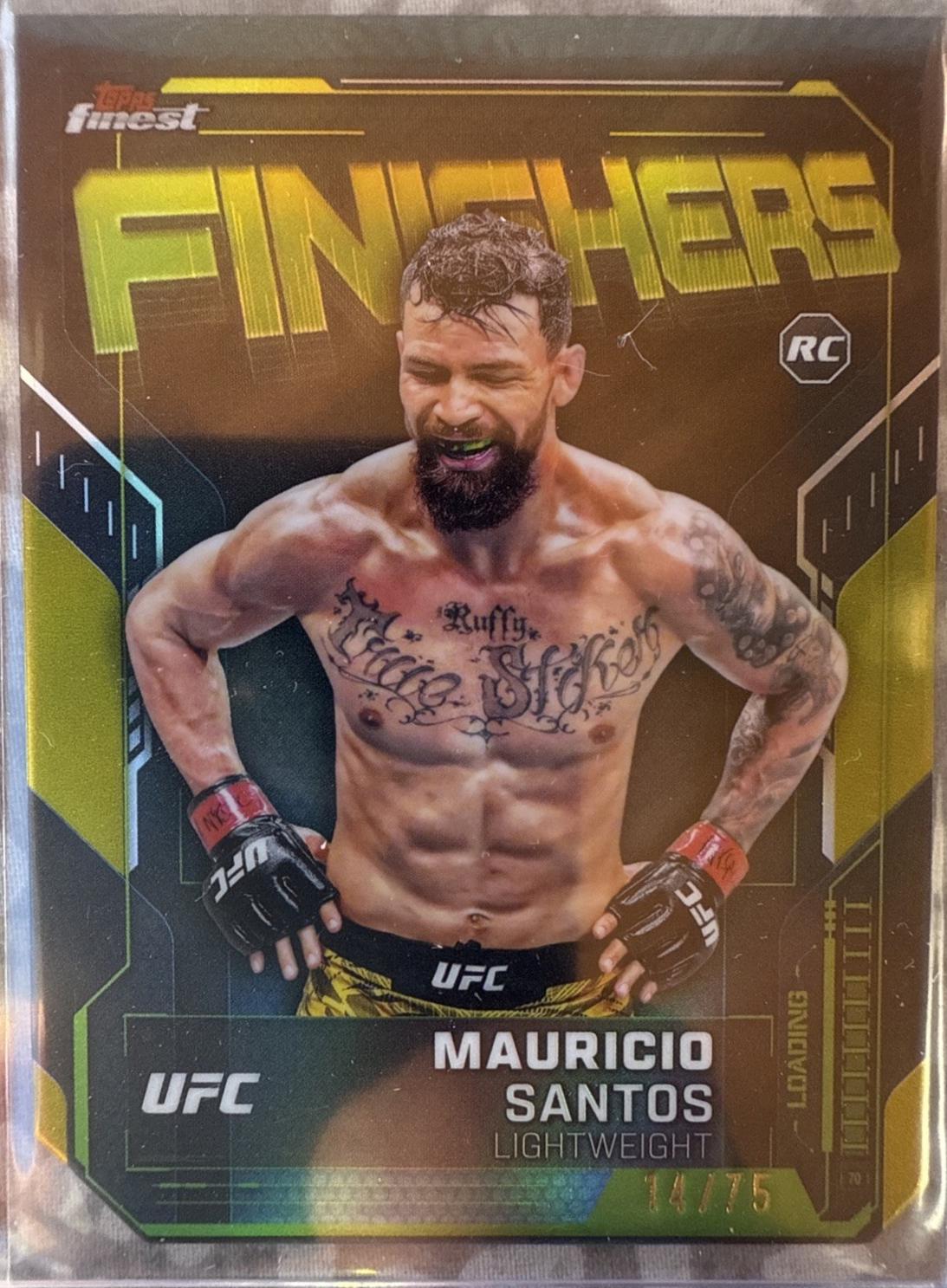 Mauricio Ruffy 2025 Topps Finest UFC Finishers #FN-25 Die-Cut Refractor