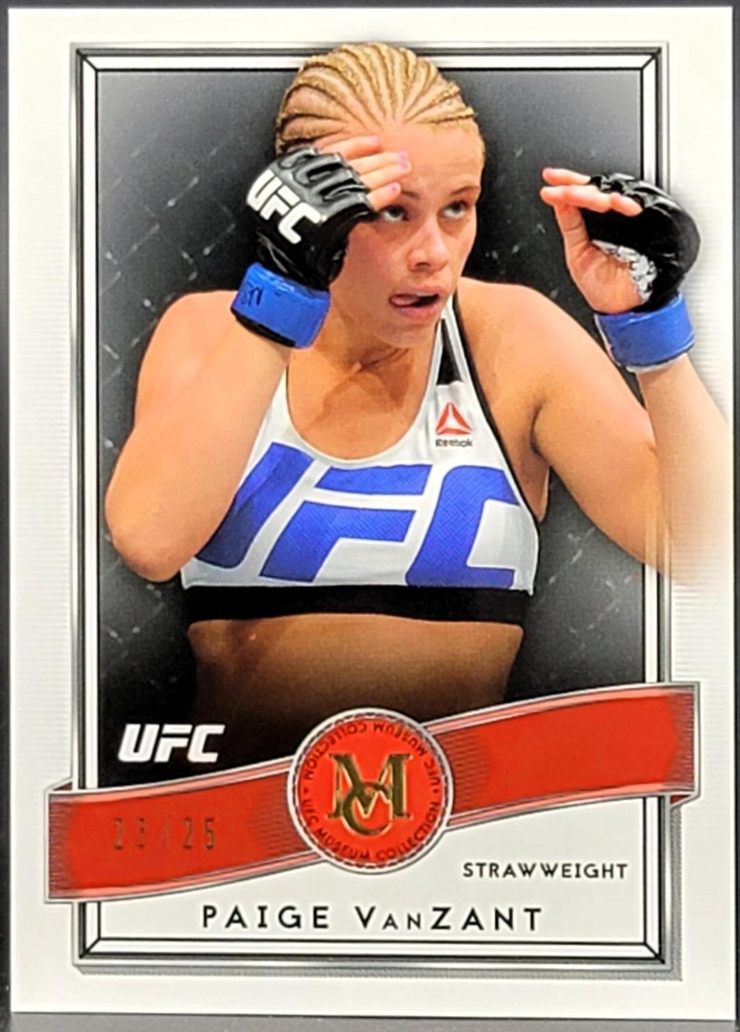 Paige VanZant 2016 Topps UFC Museum Collection Base #8 Ruby