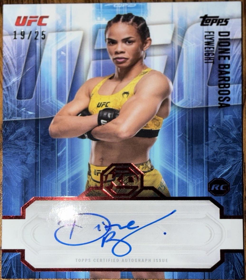 Dione Barbosa 2026 Topps Knockout UFC Knockout Autographs #KOA-DBA Platinum