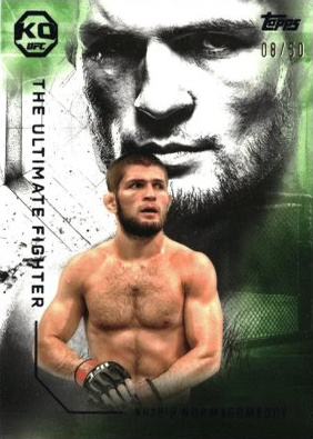 Khabib Nurmagomedov 2025 Topps Knockout UFC The Ultimate Fighter #UF-15 Emerald
