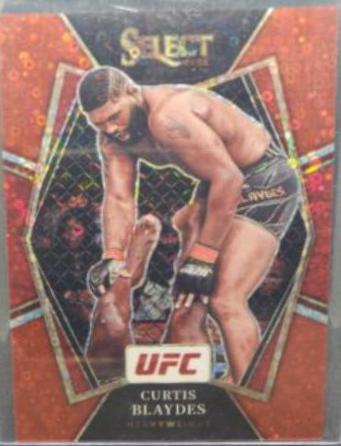 Curtis Blaydes 2022 Panini Select UFC Premier Level #184 Red Disco