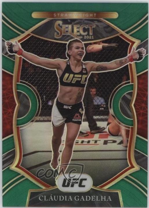 Claudia Gadelha 2021 Panini Select UFC Concourse #10 Green