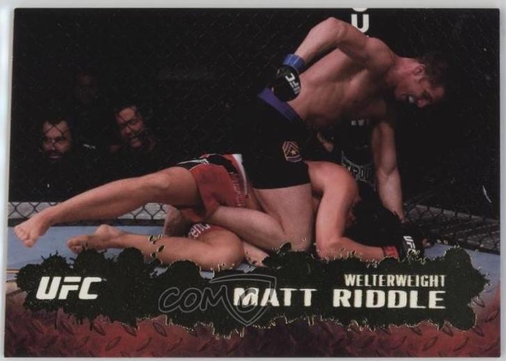 Matt Riddle 2009 Topps UFC Round 2 Base #52 Gold