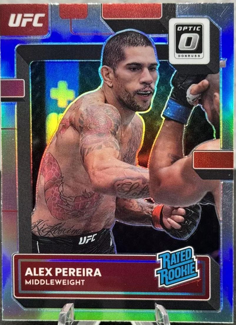 Alex Pereira 2023 Panini Donruss Optic UFC Base #108 Silver