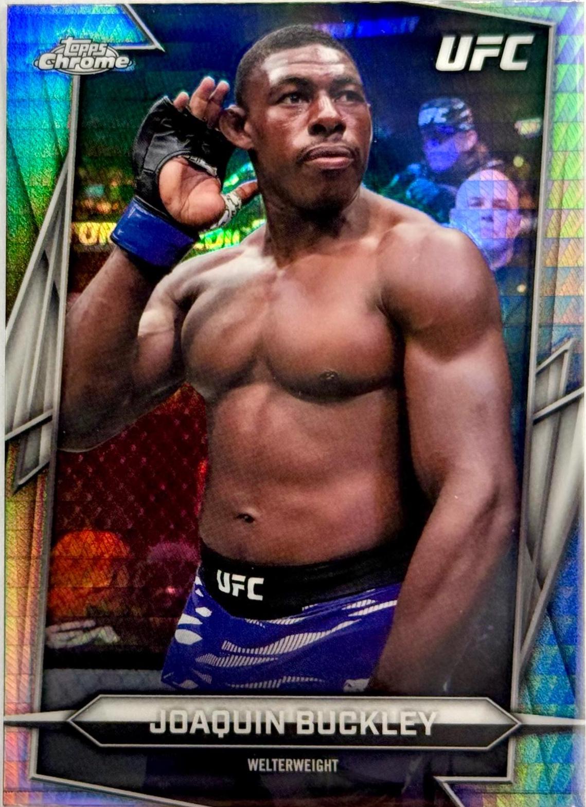 Joaquin Buckley 2025 Topps Chrome UFC Base #39 Prism Refractor
