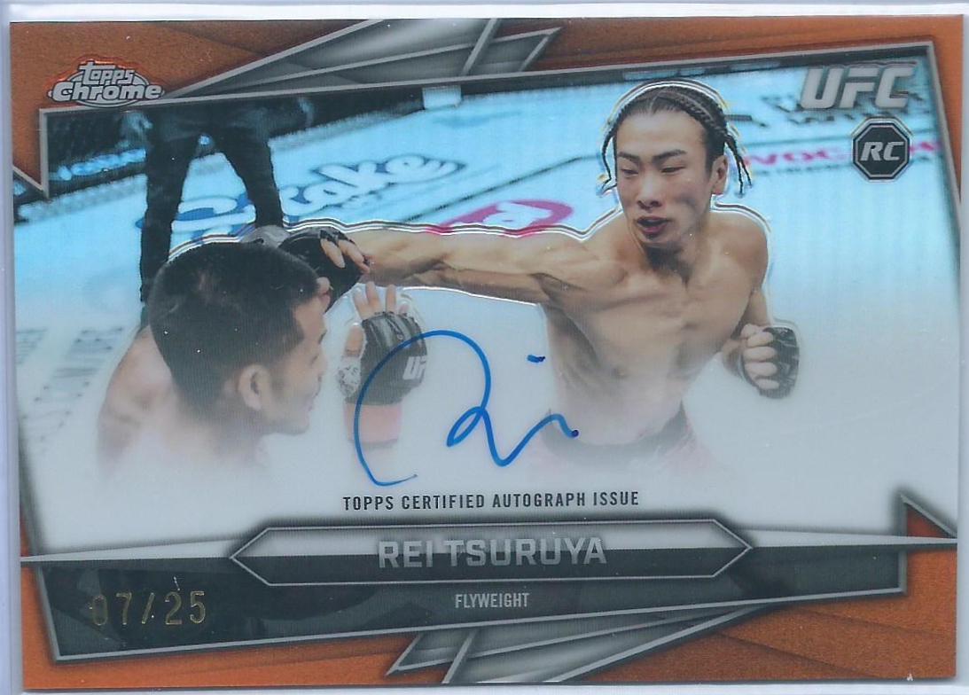 Rei Tsuruya 2026 Topps Chrome UFC Base Autographs #BAV-RT Orange Refractor