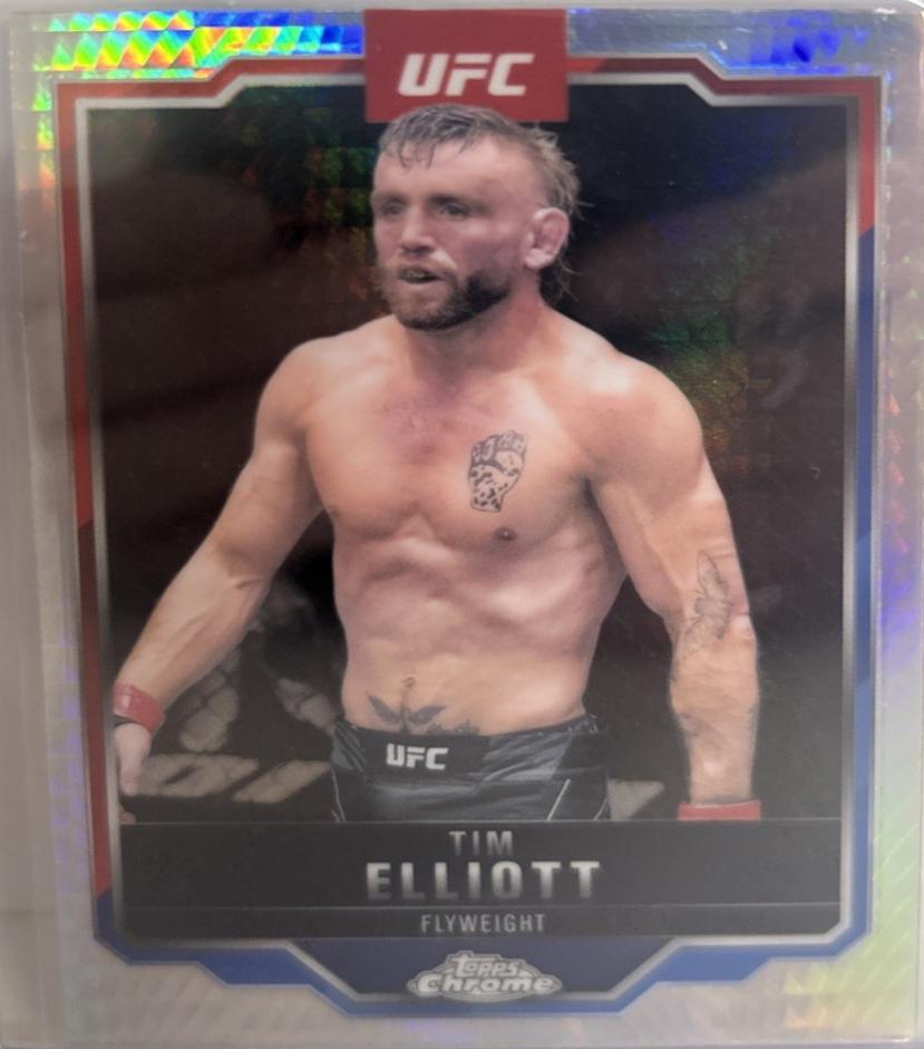 Tim Elliott 2025 Topps Chrome UFC Base #57 Prism Refractor