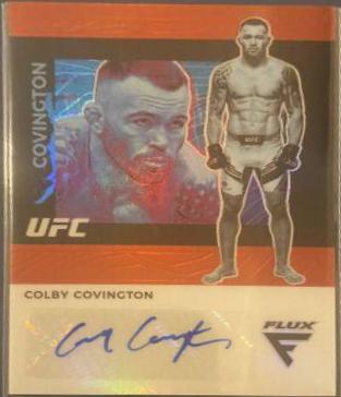 Colby Covington 2022 Panini Chronicles UFC Flux Auto #12 Red