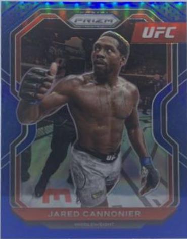 Jared Cannonier 2021 Panini Prizm UFC Base #44 Blue