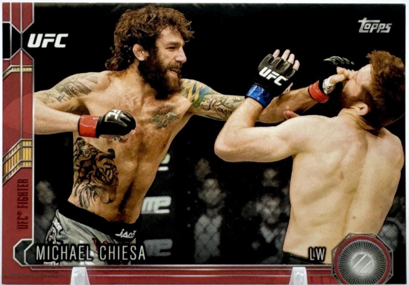 Michael Chiesa 2015 Topps UFC Chronicles Base #166 Red