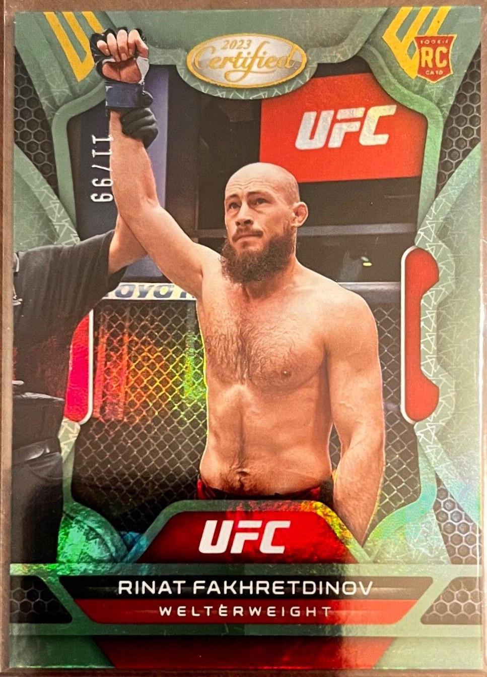 Rinat Fakhretdinov 2023 Panini Chronicles UFC Base Certified #240 Green