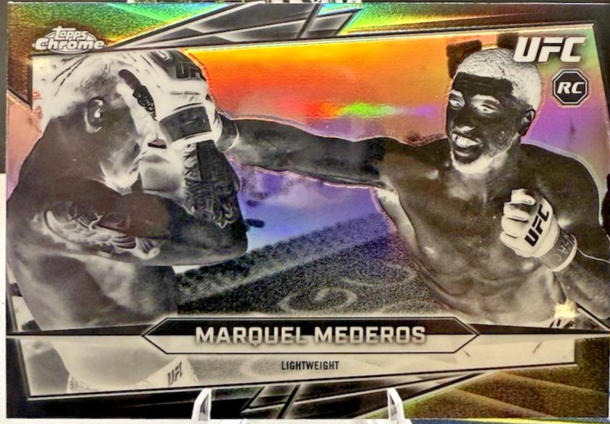 Marquel Mederos 2026 Topps Chrome UFC Base #168 Negative Refractor