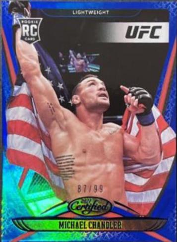 Michael Chandler 2021 Panini Chronicles UFC Base Certified #124 Asia Gold