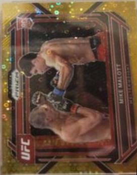 Mike Malott 2023 Panini Prizm Under Card UFC Base #19 Gold