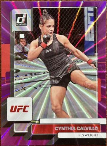 Cynthia Calvillo 2023 Panini Donruss UFC Base #50 Purple Laser