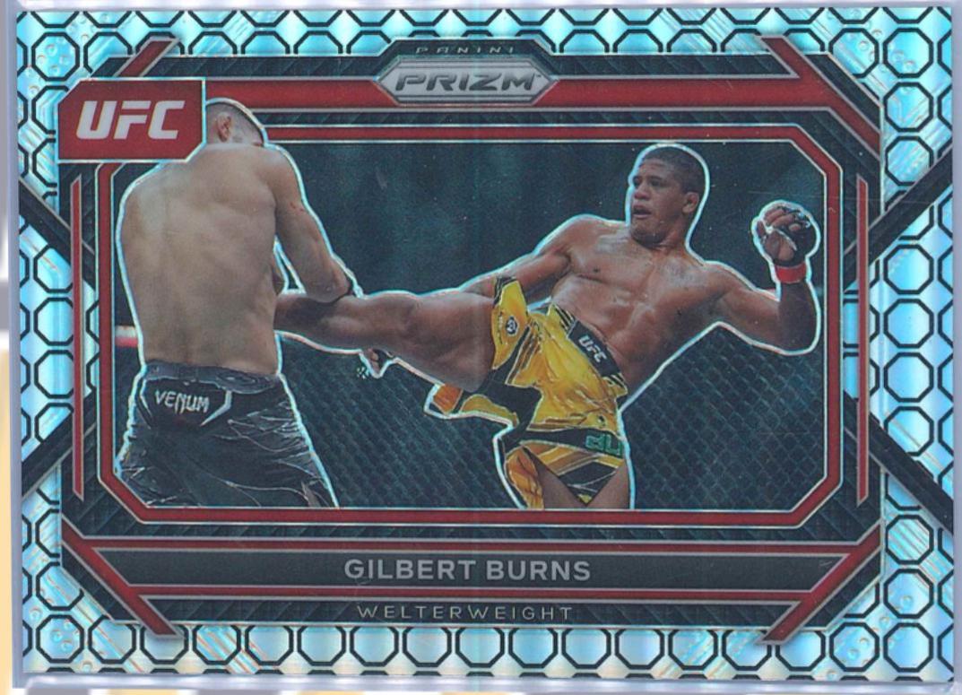 Gilbert Burns 2023 Panini Prizm UFC Base #42 Octagon