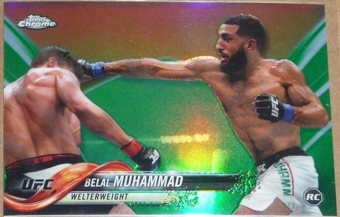 Belal Muhammad 2018 Topps Chrome UFC Base #75 Green