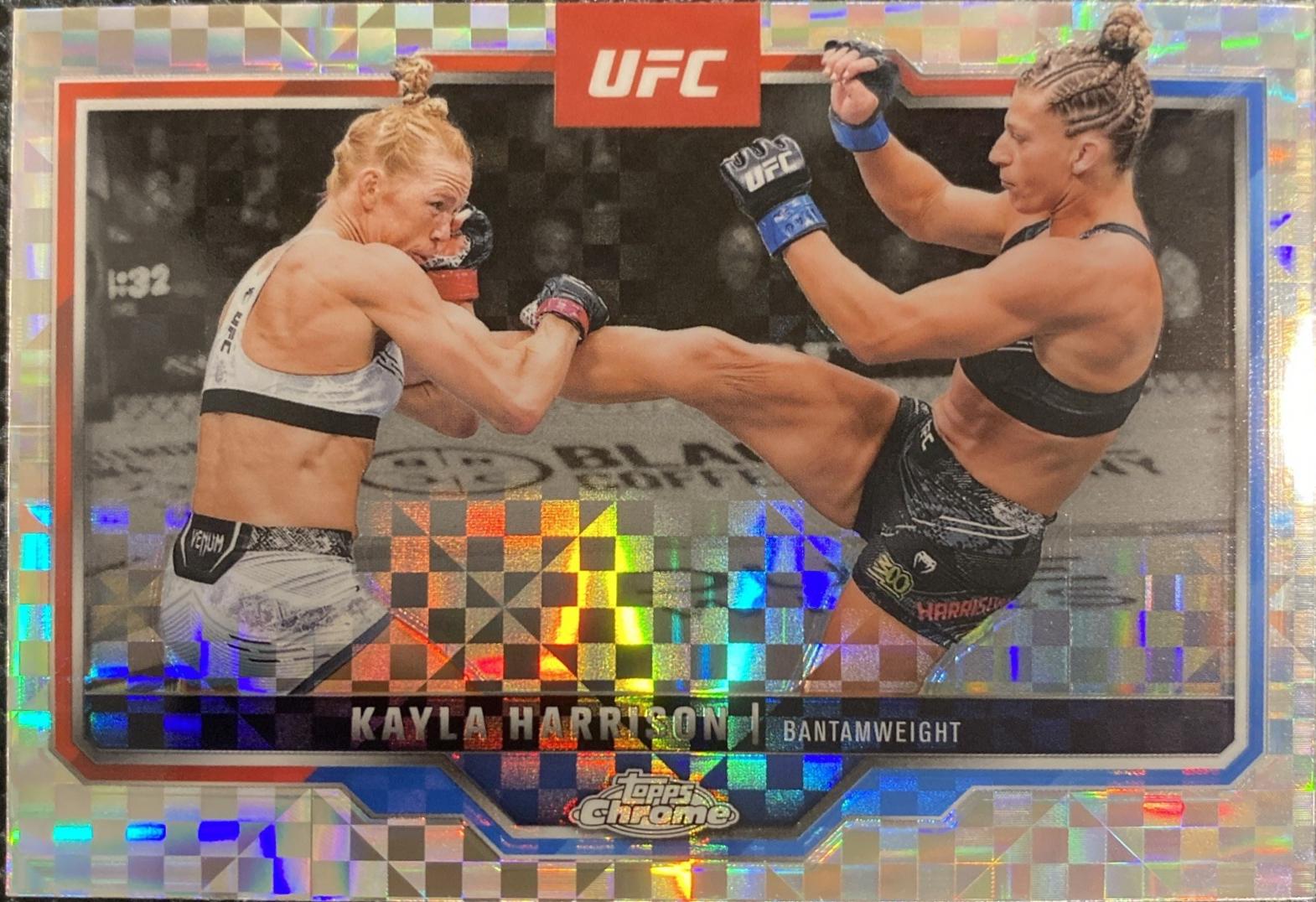 Kayla Harrison 2025 Topps Chrome UFC Base #172 X-Fractor
