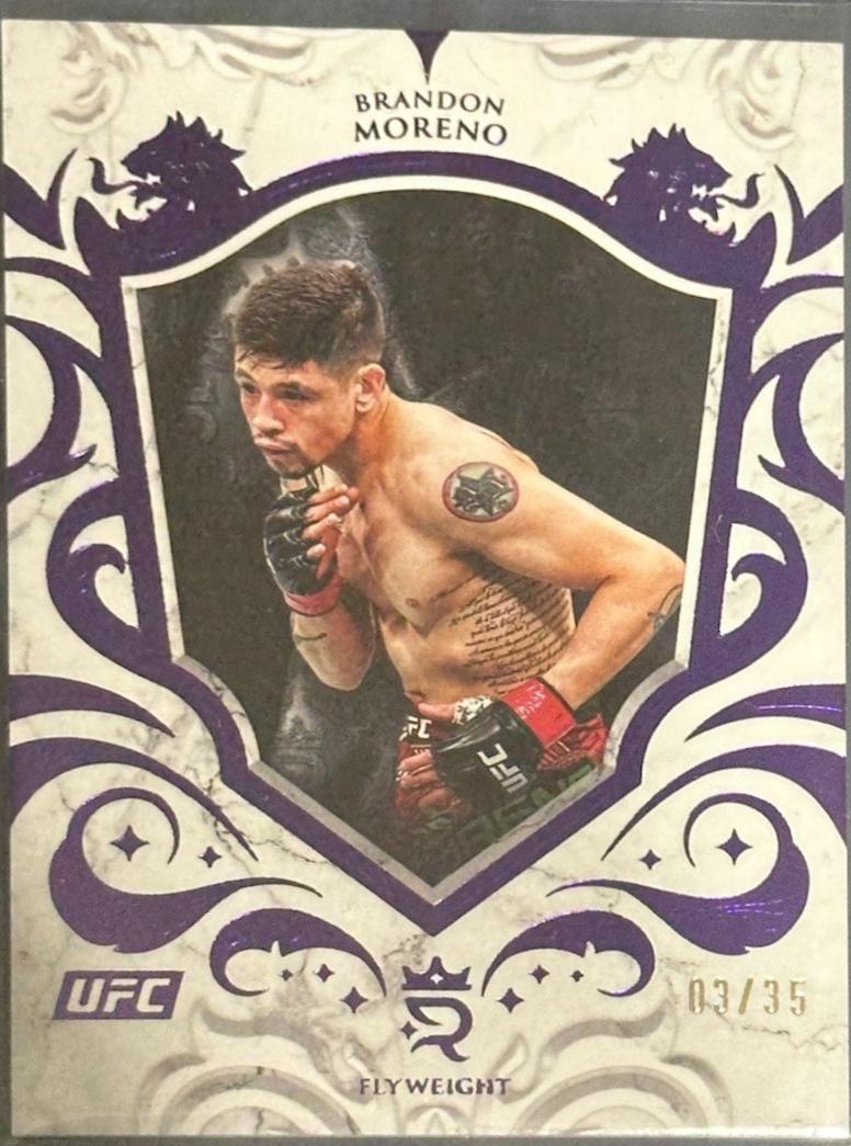 Brandon Moreno 2025 Topps Royalty UFC Base #91 Purple