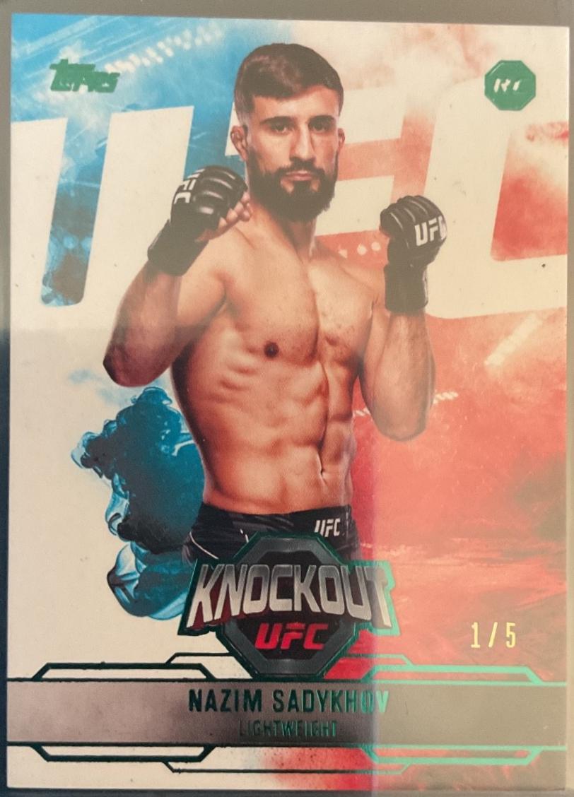 Nazim Sadykhov 2025 Topps Knockout UFC Base #46 Emerald