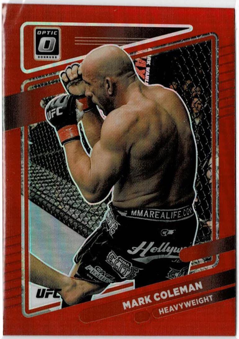 Mark Coleman 2022 Panini Donruss Optic UFC Base #97 Red