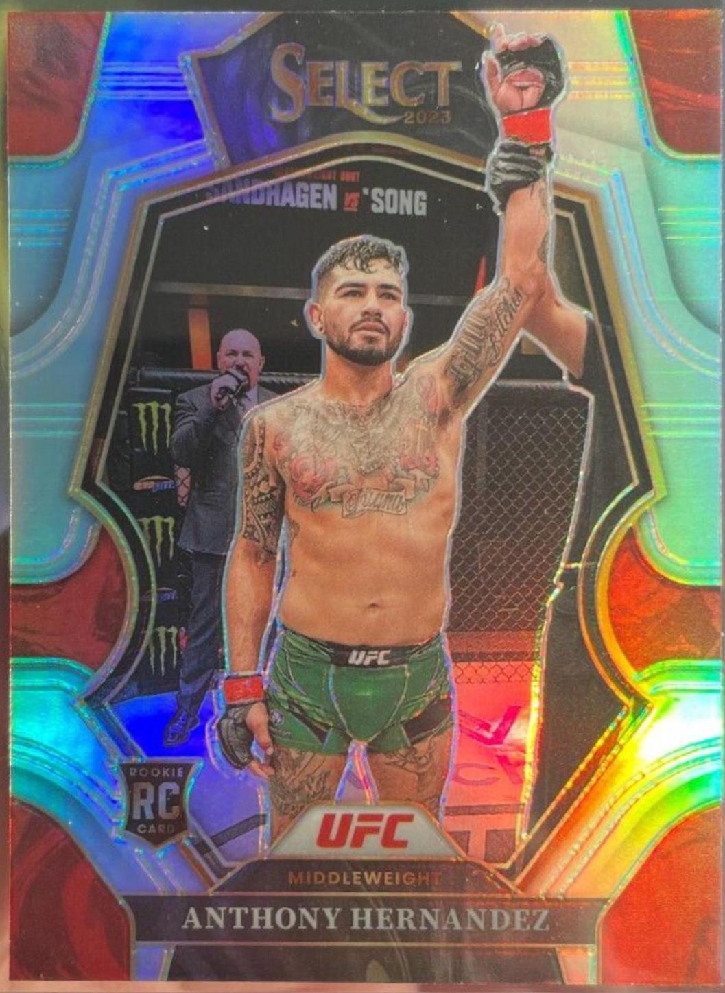 Anthony Hernandez 2023 Panini Select UFC Premier Level #168 Silver